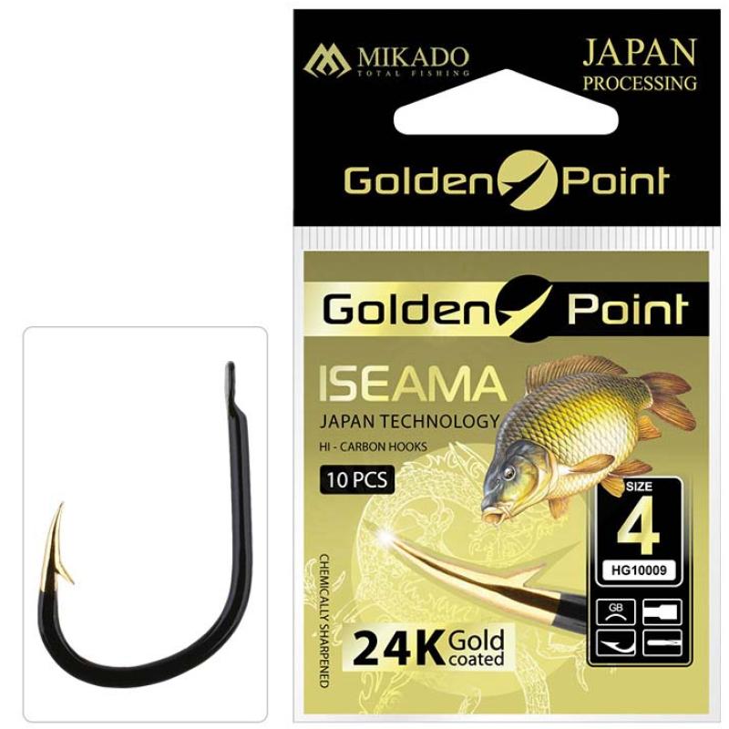 Hameçon Mikado Golden Point Iseama N° 4 Go .