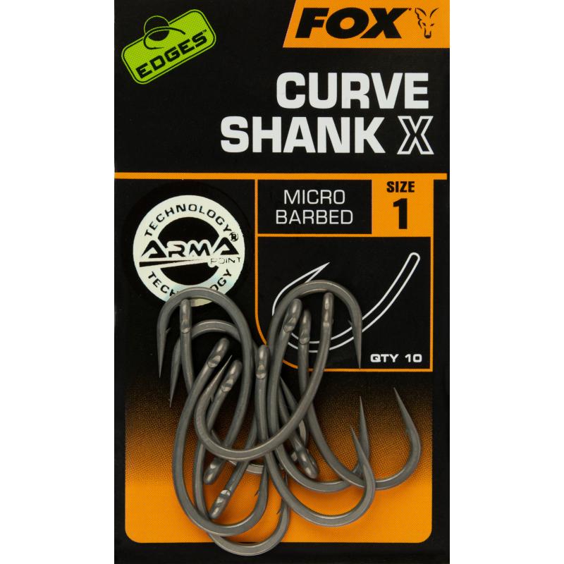 Fox Edge's Curve Shank X size 1