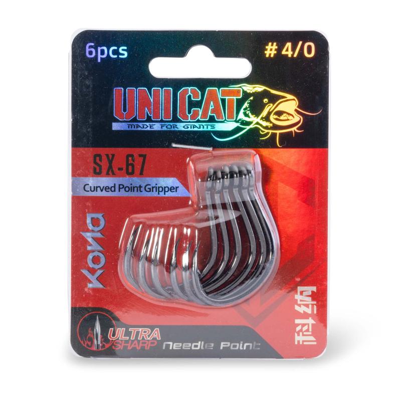 Uni Cat SX-67 gebogen puntgrijper 6st. 4/0