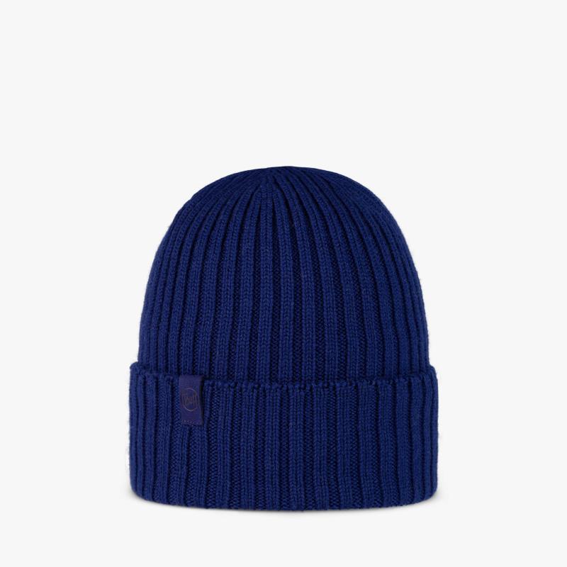 Buff Knitted Beanie Norval Cobalt