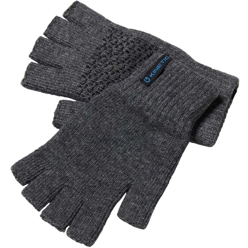 Kinetic Wool Glove Half Fingers L/Xl Grey