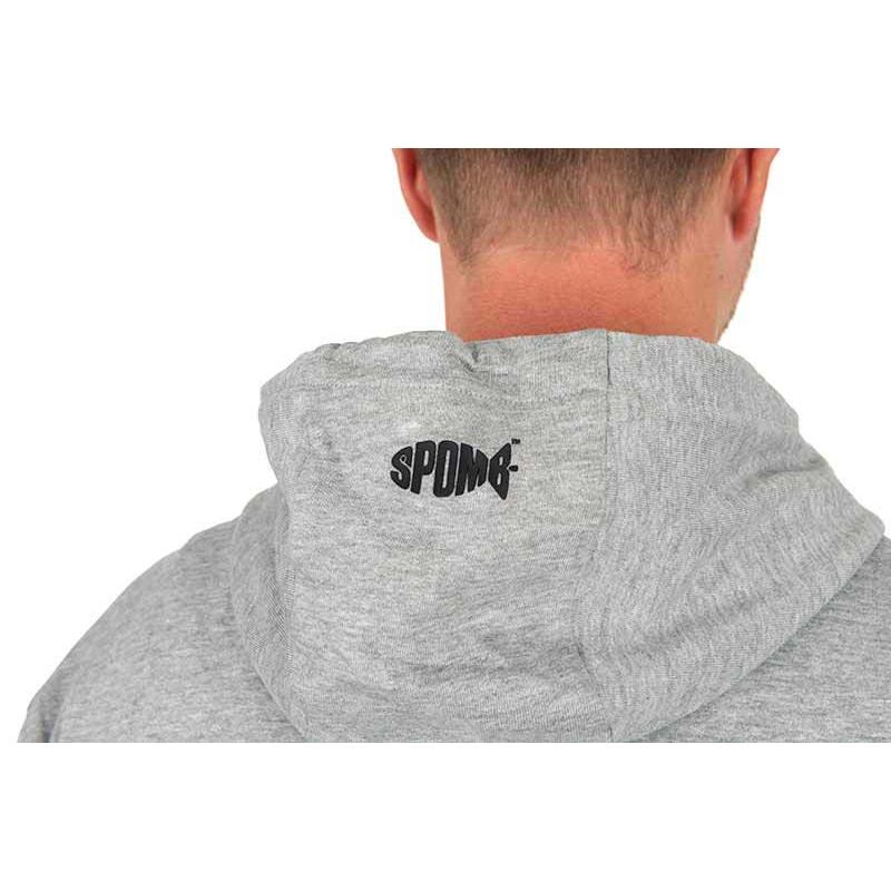 Spomb grijze hoodie met volledige ritssluiting XL