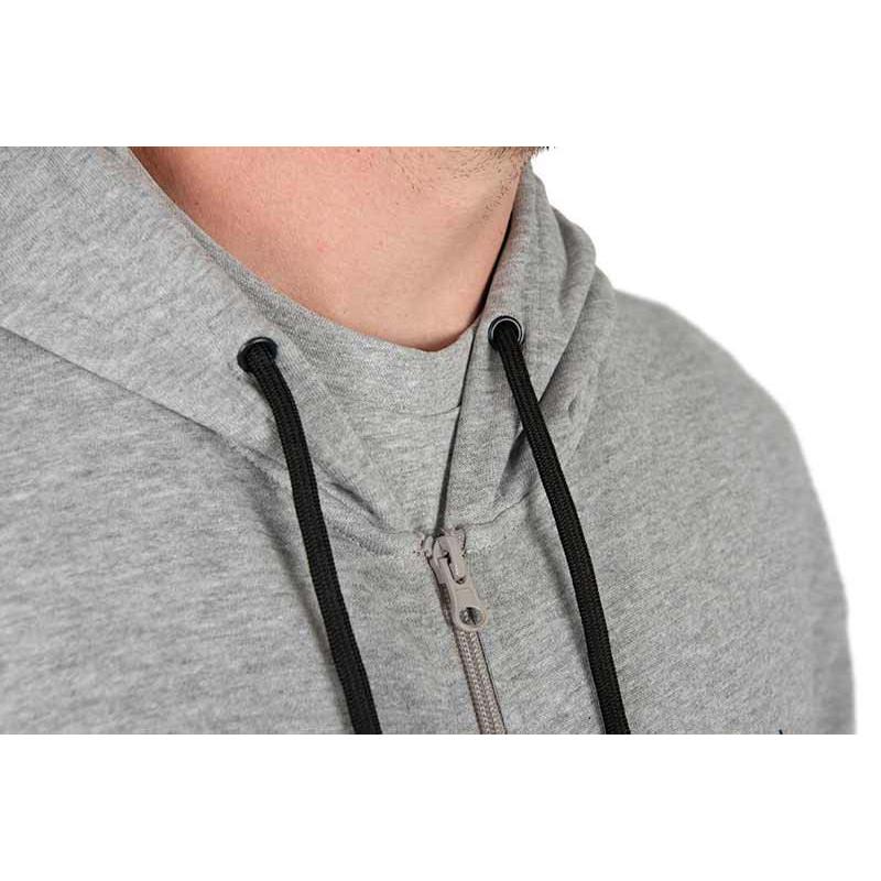 Spomb grijze hoodie met volledige ritssluiting XL