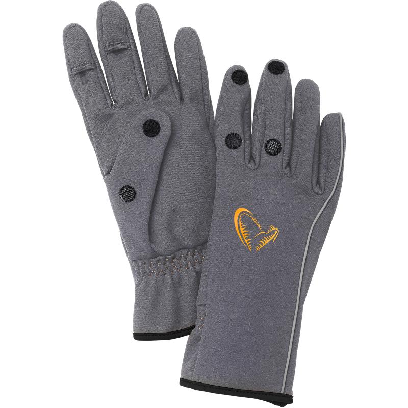 Savage Gear Softshell Glove M Gray