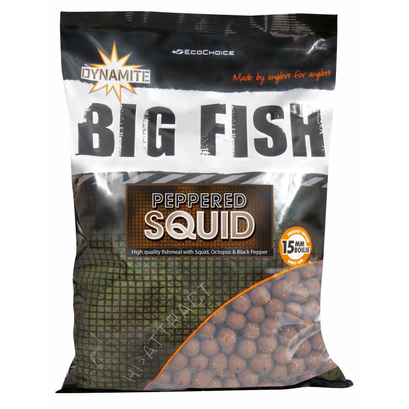 Dynamite Baits Peppered Squid 1.8Kg 15Mm