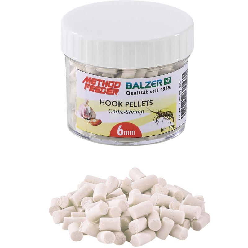 Balzer Method Feeder Hook Pellets 6mm white-garlic-shrimp 60g