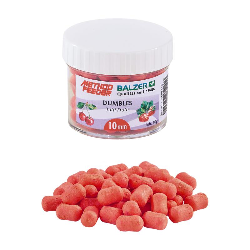 Balzer Method Feeder Haltères 10mm rouge-tutti frutti 60g
