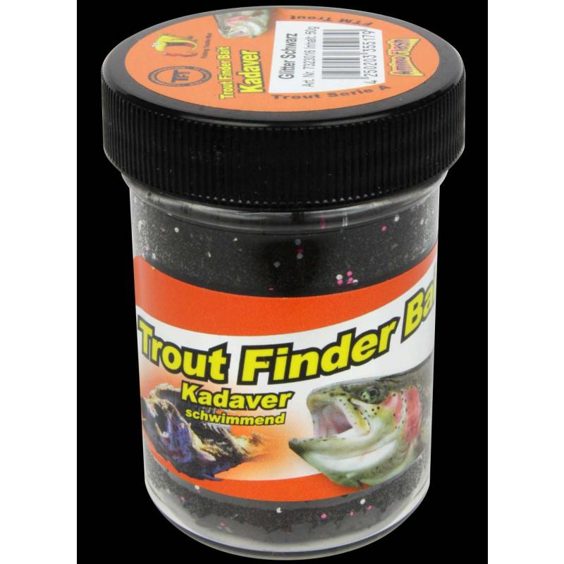 Fishing Tackle Max trout dough contents 50g black carcass floating