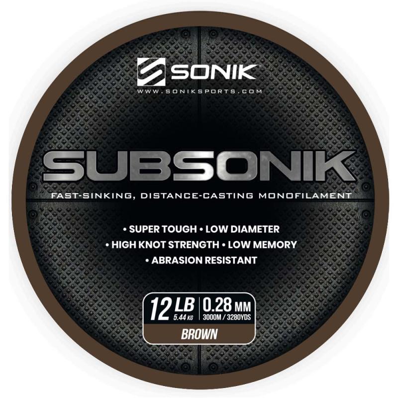 Sonic SUBSONIK MARRON 12LB 3000m 0.28mm