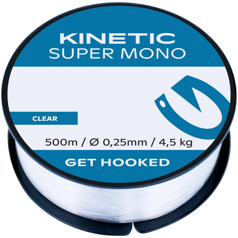 Kinetic Super Mono 225 m 0,50 mm / 17,3 kg helder