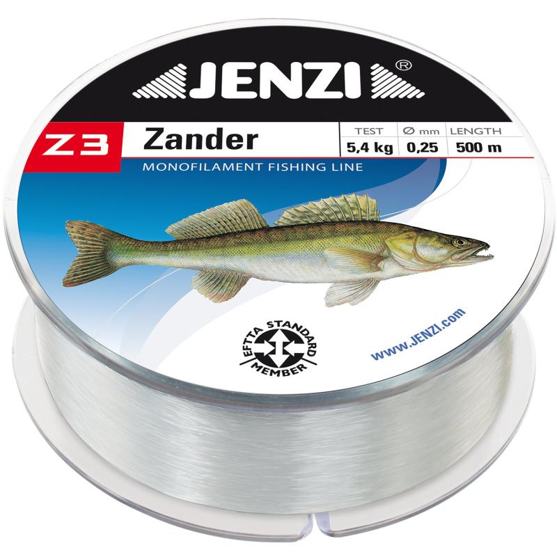 JENZI Z3 Line pikeperch with fish picture 0,25mm 500m