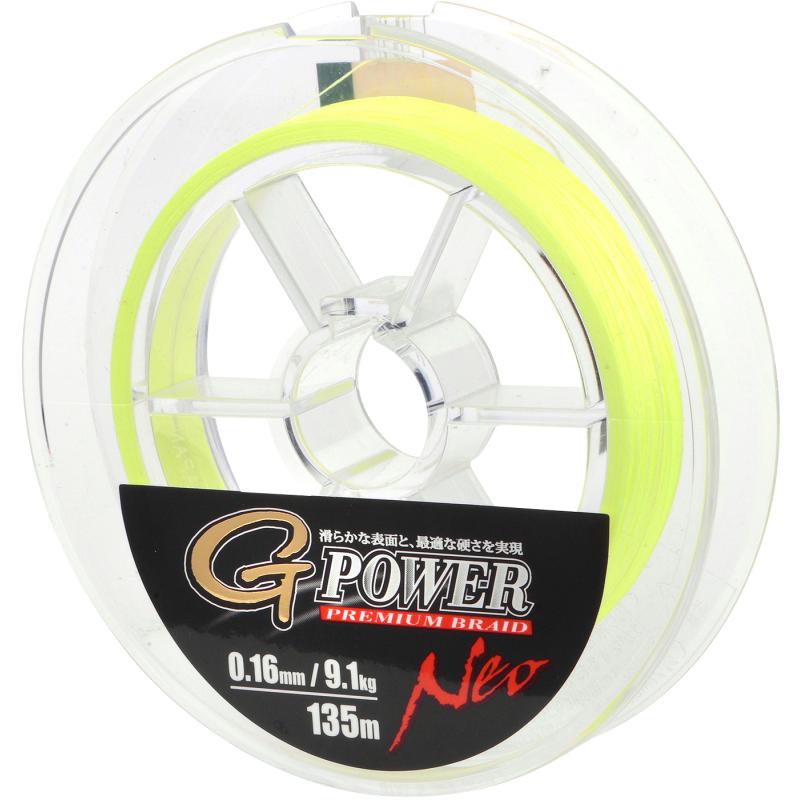 Gamakatsu G-Power Prem 135M Fluo-Yellow 0.16Mm