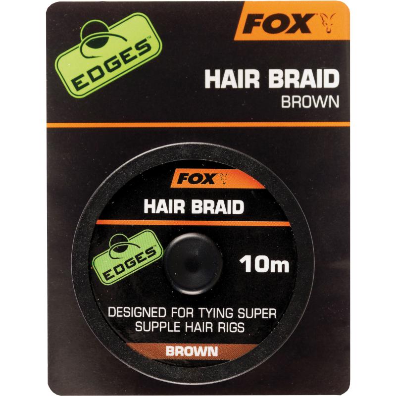 Tresse de cheveux FOX Edges x 10m marron