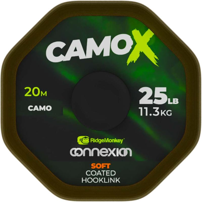RidgeMonkey CamoX Soft Coated Onderlijn 25lb