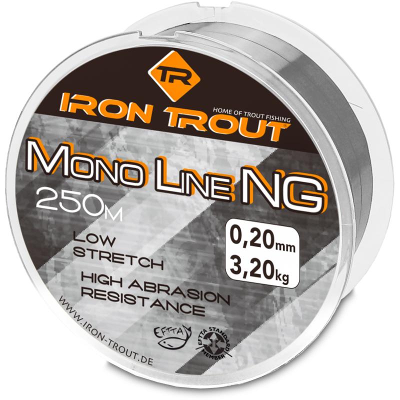 Iron Trout Mono NG 0,16mm 250m grey trans.