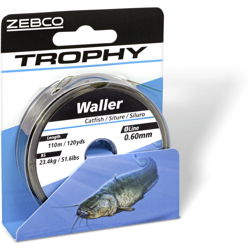 Zebco Ø 0,60mm Trophy Catfish L: 110m 120yds 23,4kg / 51,6lbs camou-dark
