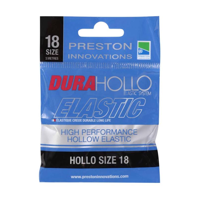 Preston Dura Hollo Elastic - Size 18 - Black