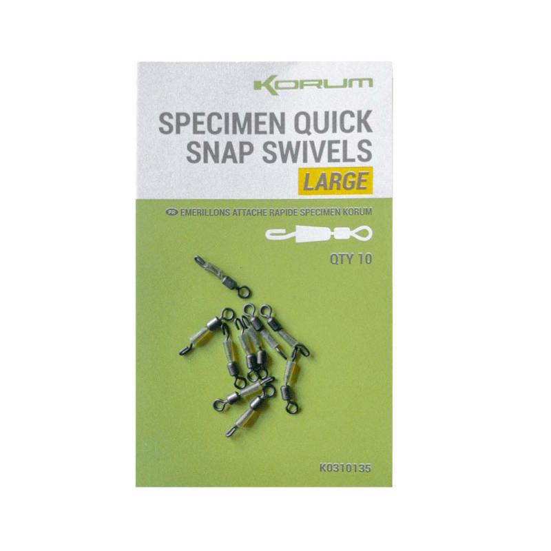 Korum Specimen Quick Snap Swivel - Large