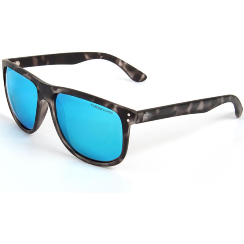 FLADEN sunglasses, polarized, urban gray camou frame blue lens