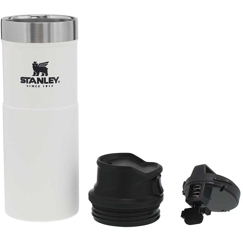 Stanley Classic Trigger-Action Travel Mug 0,473 L Polarweiß