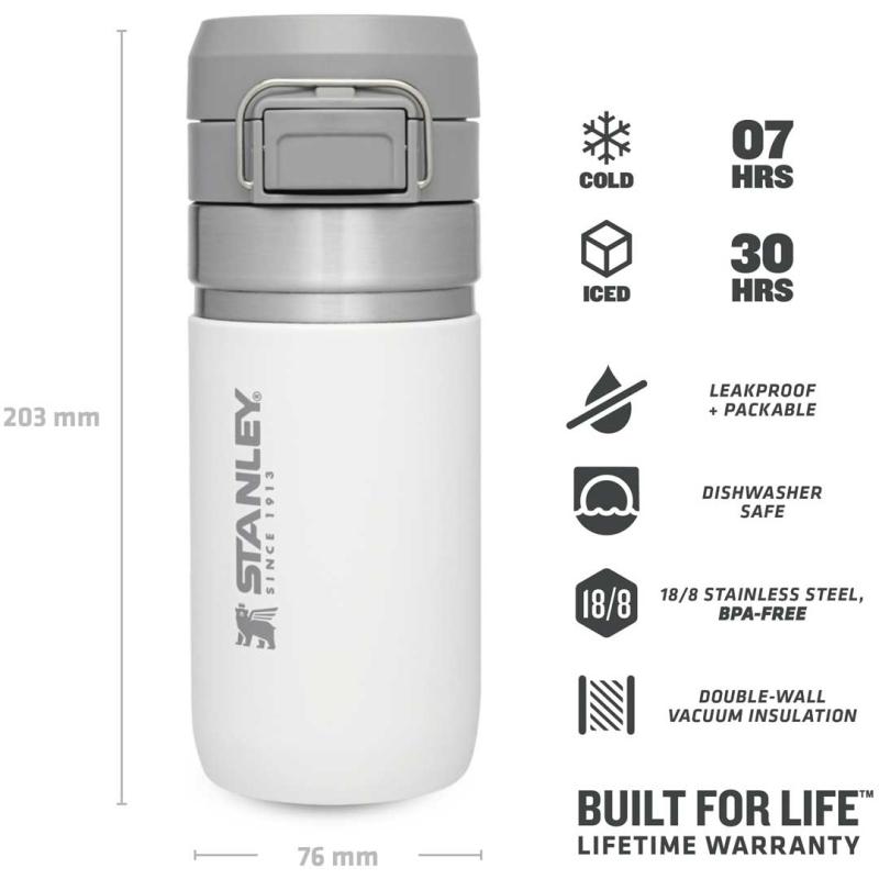 Stanley Quick Flip Water Bottle 0.47L capacity Polar