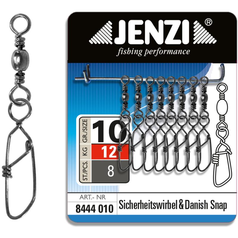 JENZI safety swivel "Danish snap" size: 10 12kg