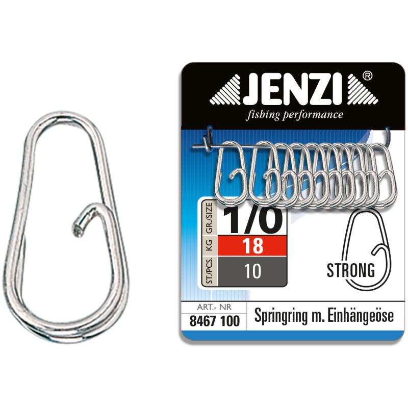 JENZI special snap rings with extremely high load-bearing capacity, nickel-plated size 1/0
