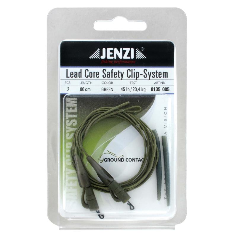 Jenzi Lead Core Safety Clip Systeem groen