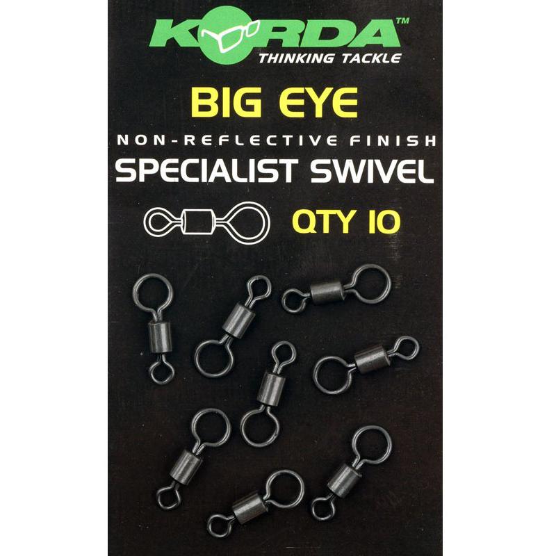 Korda Big Eye Swivel - 10 pieces