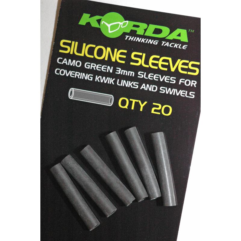 Manchons en silicone Korda - 20 pièces vert
