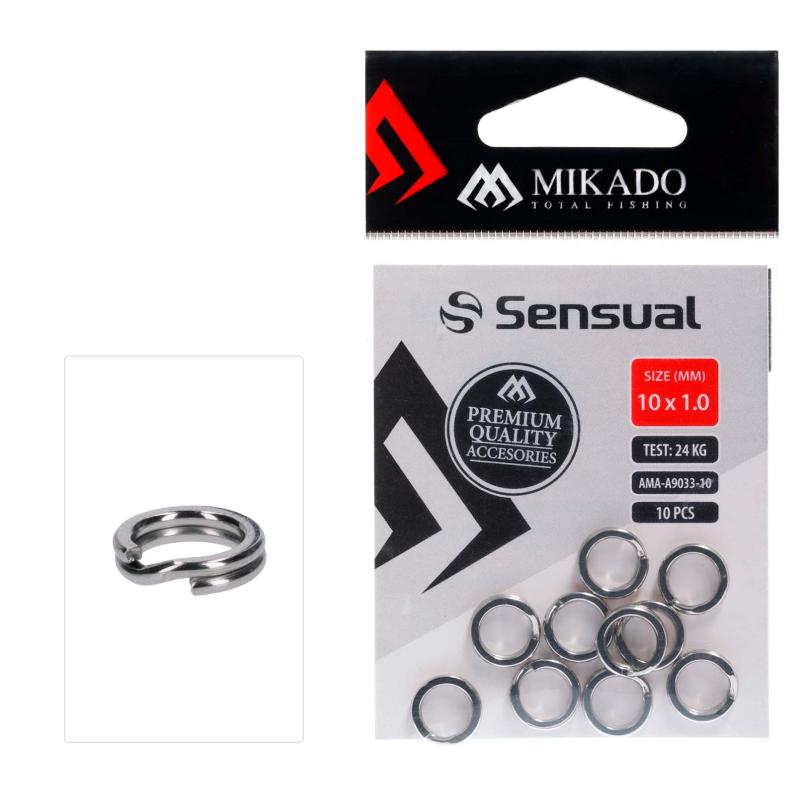 Mikado Split Ring - Strong - Size 10X1.0mm.