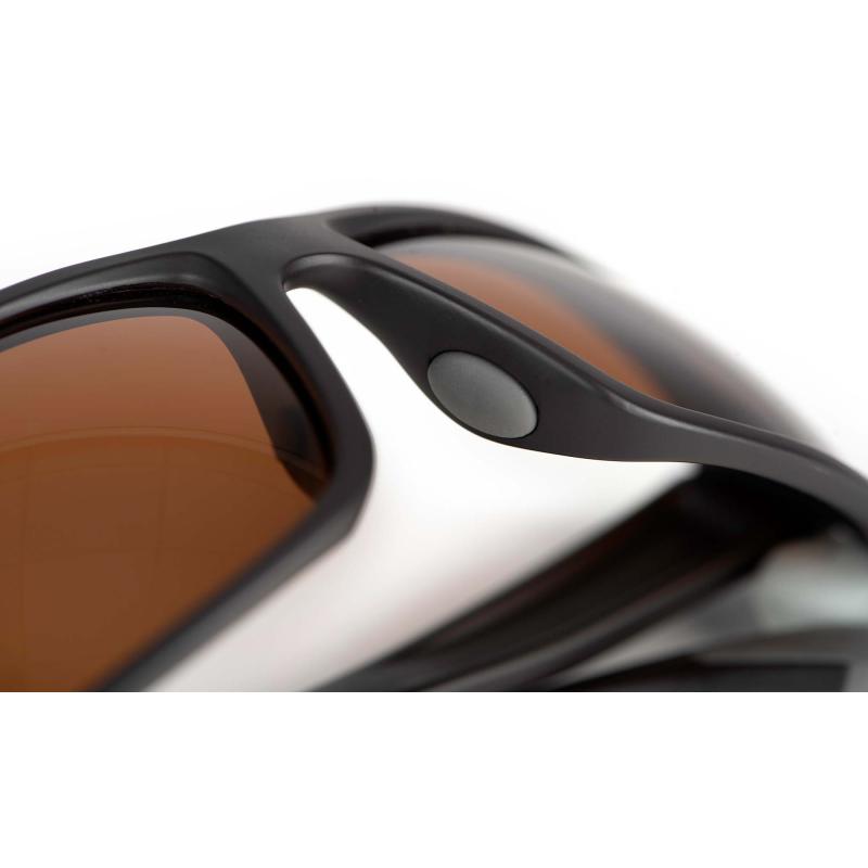 FOX RAGE Rage Grey Wrap Sunglasses Brown Lense Mirror Eyewear