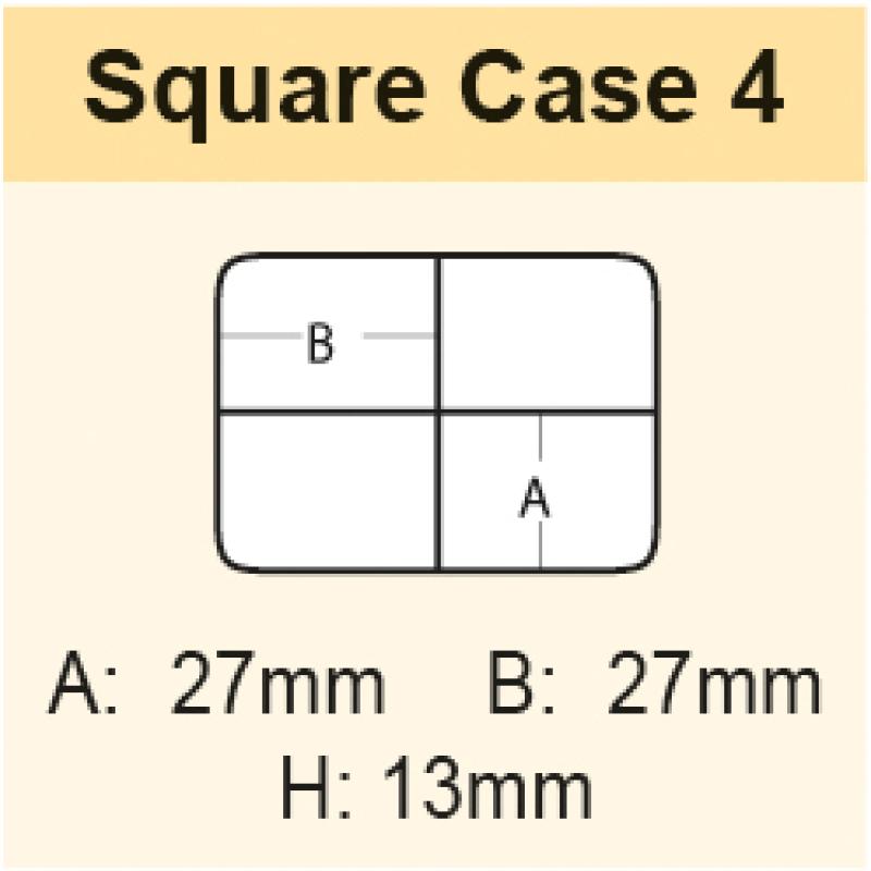 MEIHO Square Case 4 coma clear