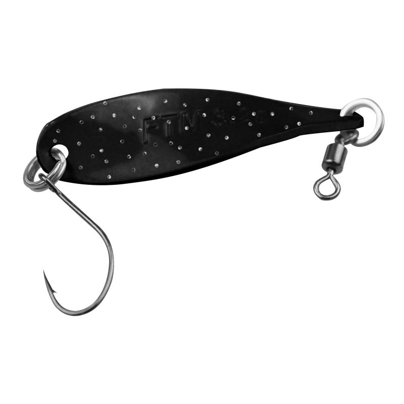 FTM Spoon Wob 3,2 g. chartreuse-black with glitter/black with glitter