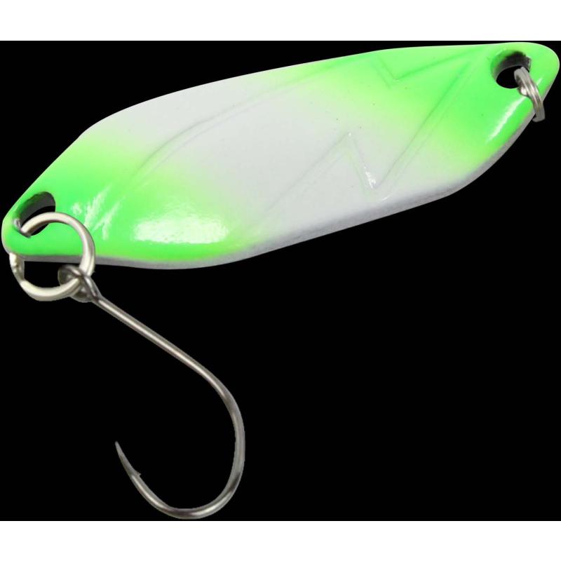 Fishing Tackle Max Spoon Strike 2,1gr. neon green lumi/black with glitter lumi