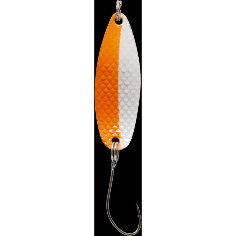 Fishing Tackle Max Spoon Hammer 2,4gr. orange-white/black green dot