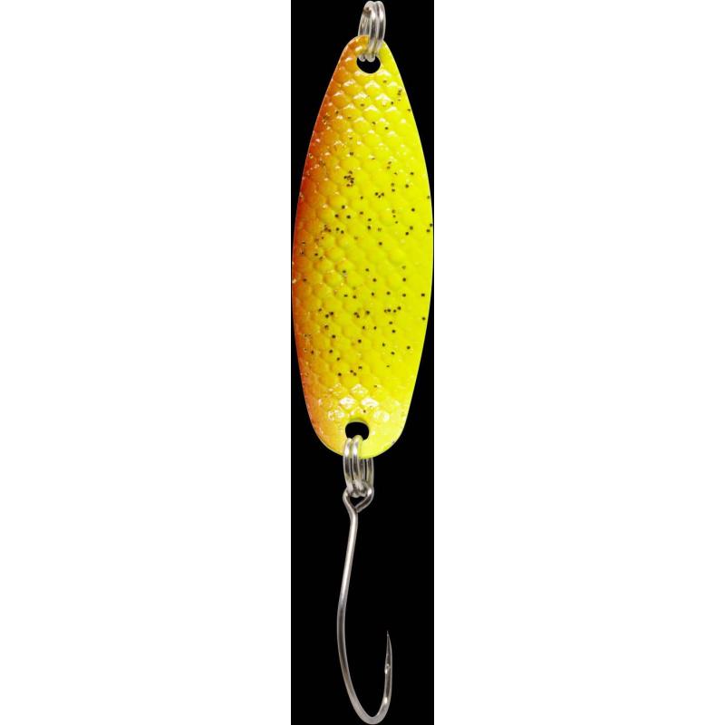 Fishing Tackle Max Spoon Hammer 2,4gr. orange-yellow with glitter/gold