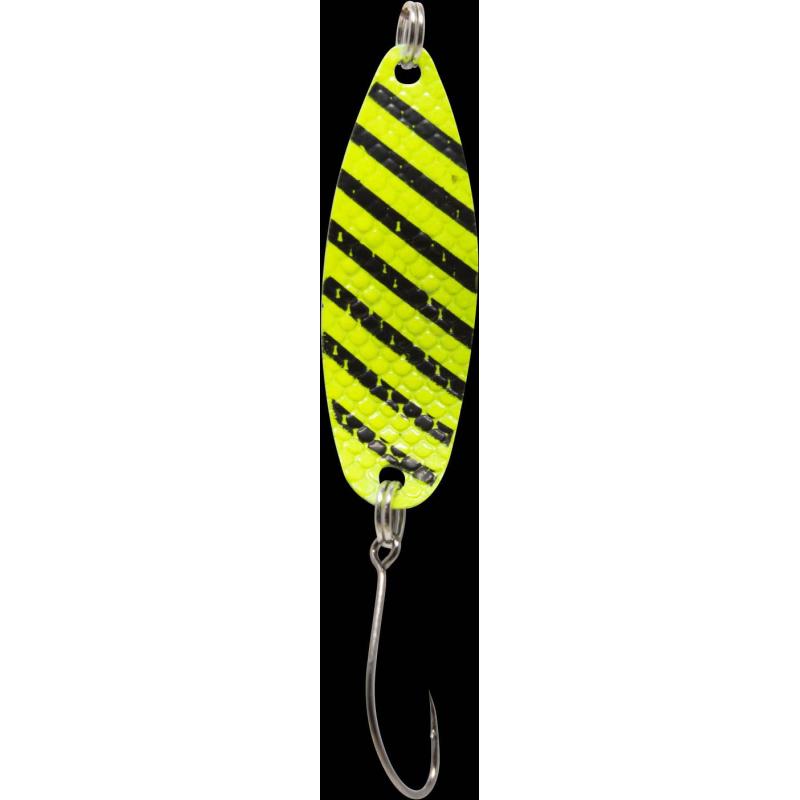 Fishing Tackle Max Spoon Hammer 2,4gr. neon yellow black/black green dot
