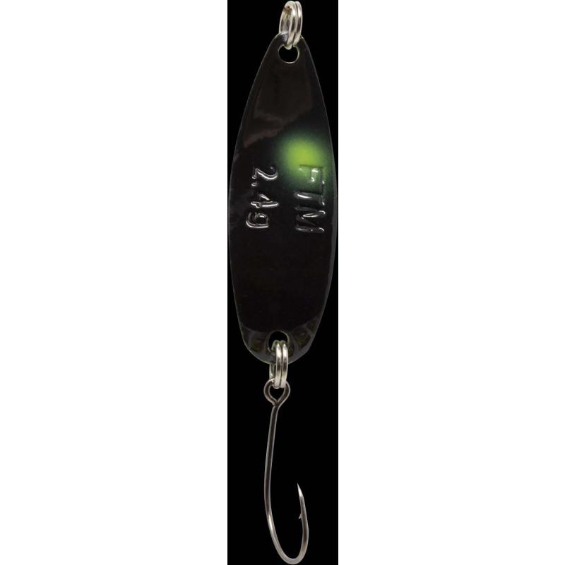 Fishing Tackle Max Spoon Hammer 2,4gr. neon yellow black/black green dot
