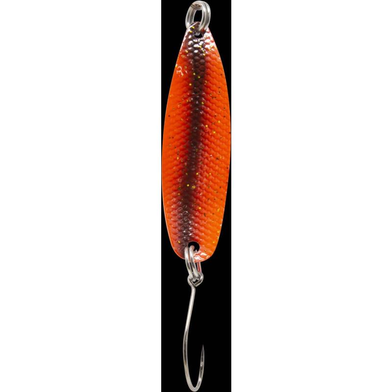 Matériel de pêche Max cuillère marteau 3,2gr. orange-rouge avec paillettes/noir-orange