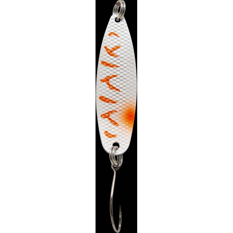 Fishing Tackle Max Spoon Hammer 3,2gr. weiß-orange/schwarz-weiß