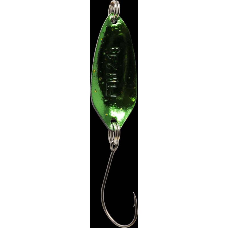 Fishing Tackle Max Spoon Strike 2,1gr. black with glitter/green with glitter