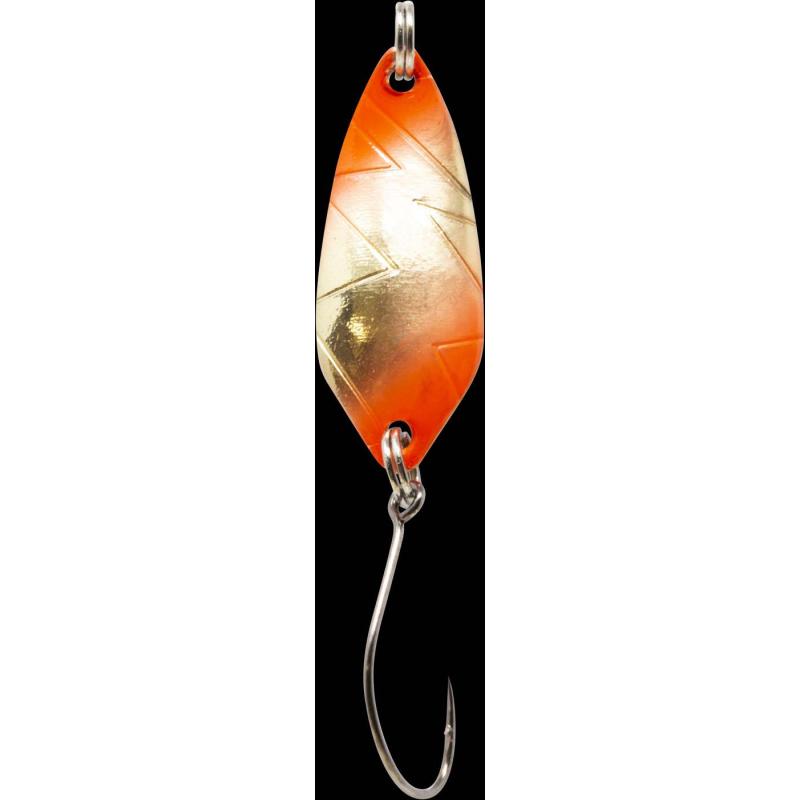 Matériel de pêche Max Spoon Strike 2,1gr. orange-or/blanc