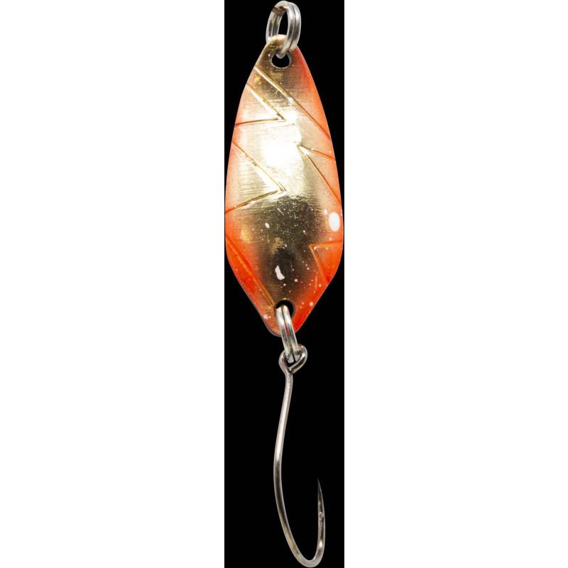 Matériel de pêche Max Spoon Strike 2,1gr. orange-or-blanc/noir-blanc