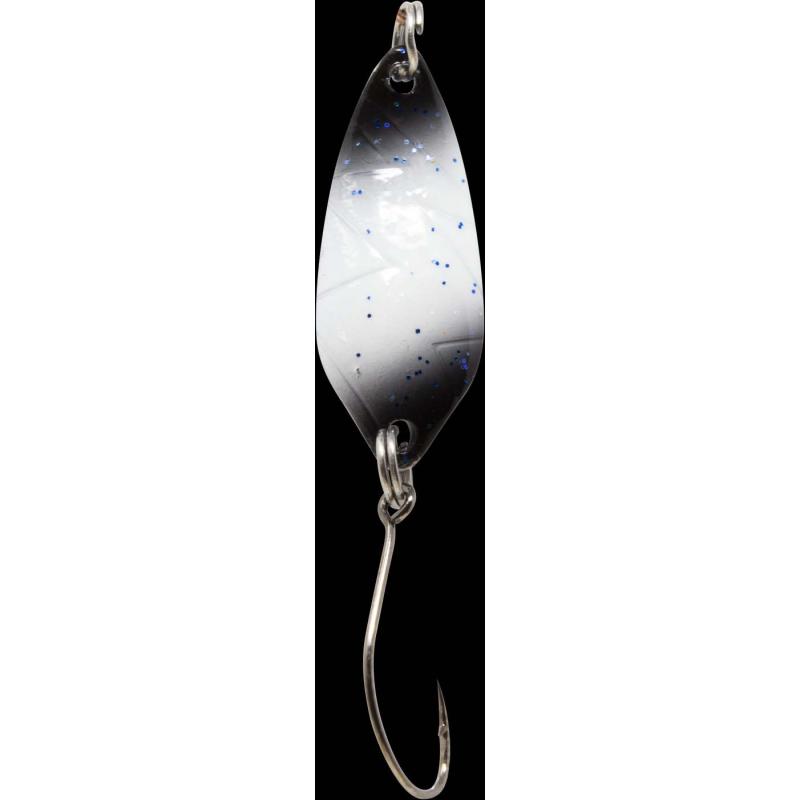 Fishing Tackle Max Spoon Strike 2,1gr. black and white with glitter/silver pink-green