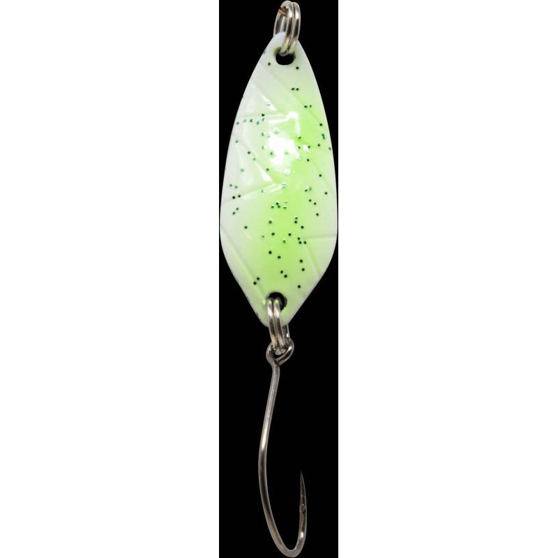 Fishing Tackle Max Spoon Strike 2,1gr. white-green with glitter/silver