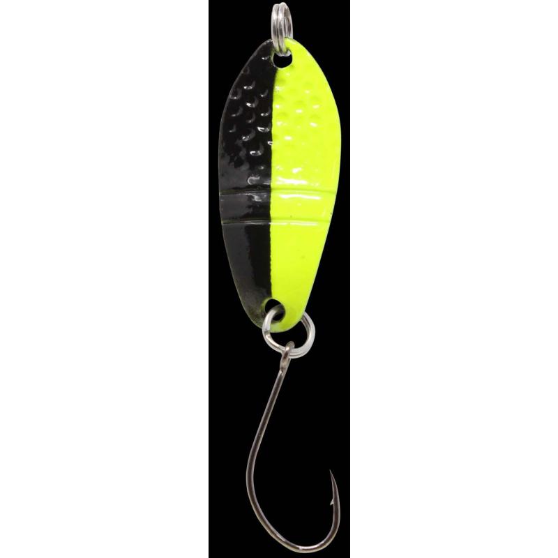 Fishing Tackle Max Spoon Dragon 1,6gr. schwarz-neon gelb/schwarz m. Glitter