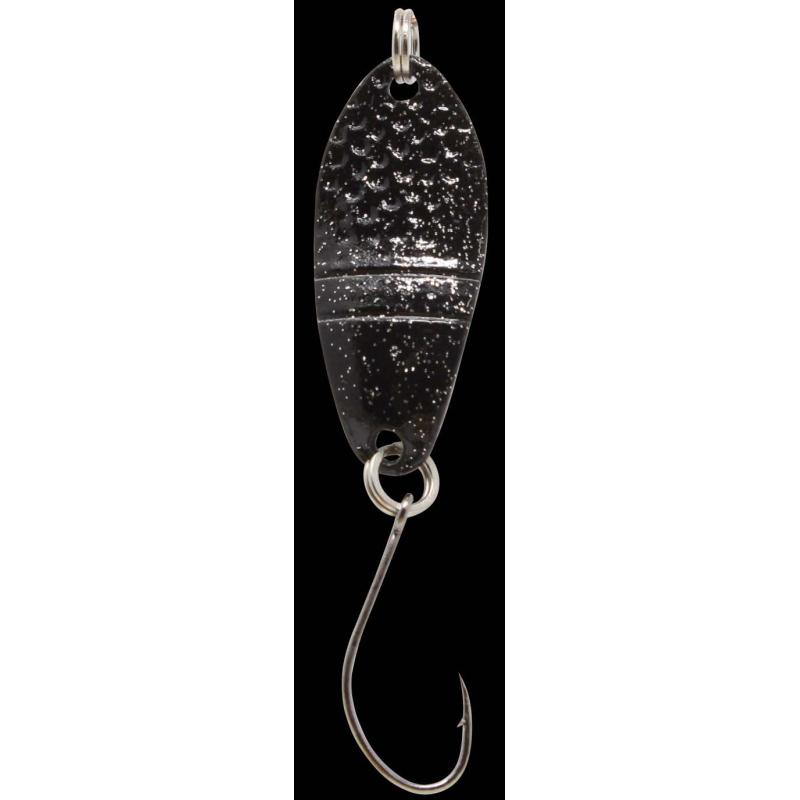Fishing Tackle Max Spoon Dragon 1,6gr. black with glitter/white