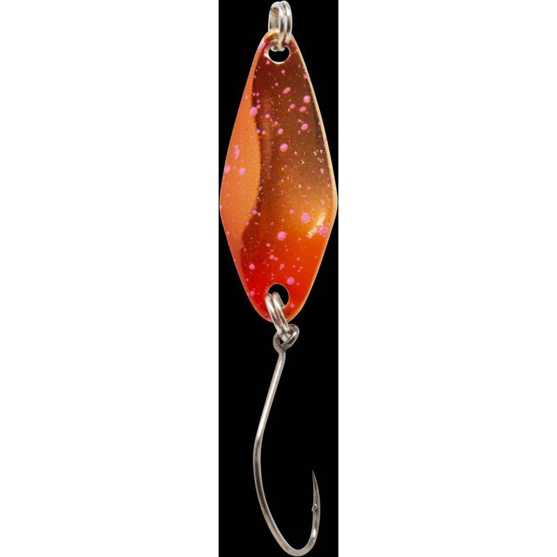 Fishing Tackle Max Spoon Tremo 2,3gr. orange-rot pink/weiß-grün m. Glitter