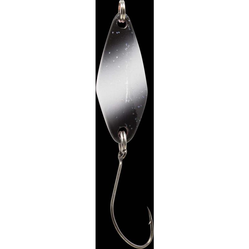 Fishing Tackle Max Spoon Tremo 2,3gr. black and white with glitter/orange